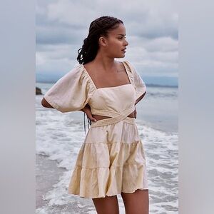 Free People Cross Of Sunlight Mini Dress